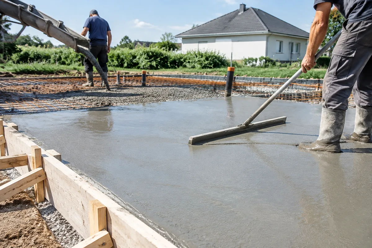 Combien de temps faut-il pour couler une dalle en béton