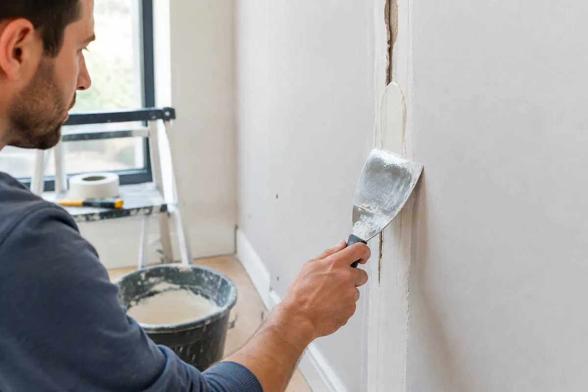 Comment reboucher une saignée dans un mur en placo